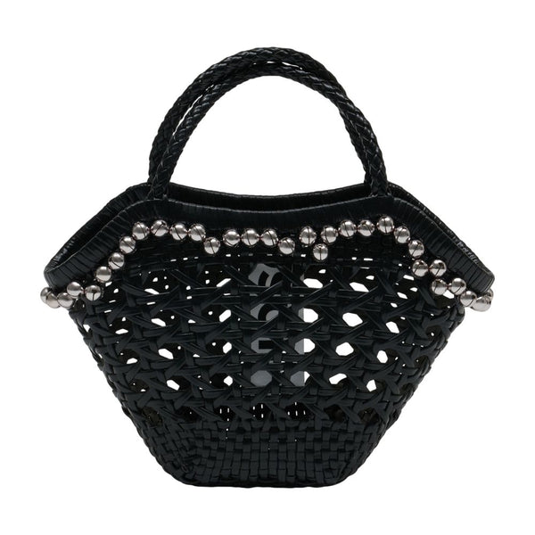 Osoi Raffia tote bag in black