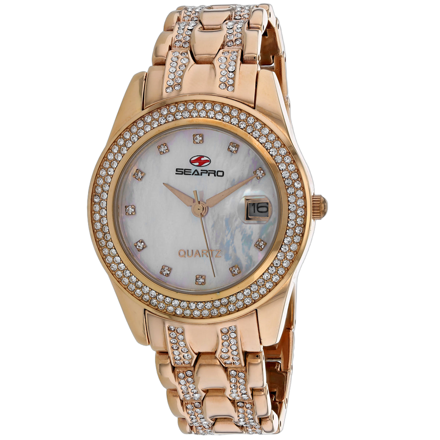 Seapro Stainless steel case watch in rose gold