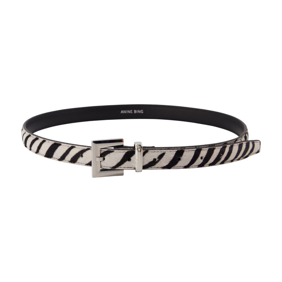 Anine Bing Cowhide belt in black