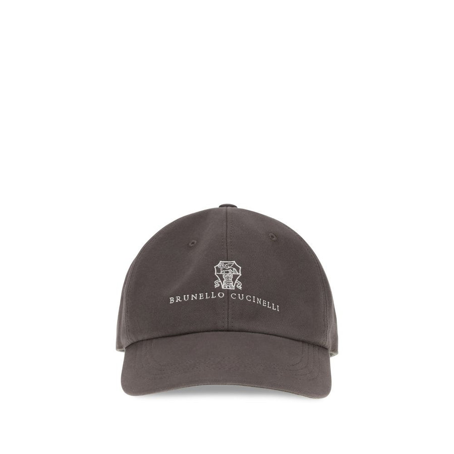 Brunello Cucinelli BRM252D9850CSN11BB 100% Cotton baseball cap in brown