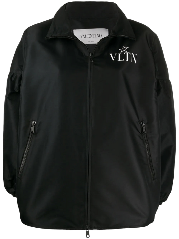 Valentino Nylon bomber jacket in black