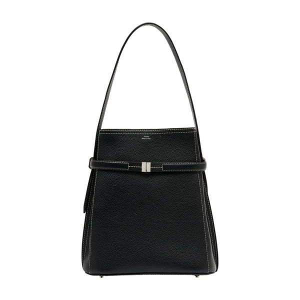 Toteme calfskin bucket bag in black