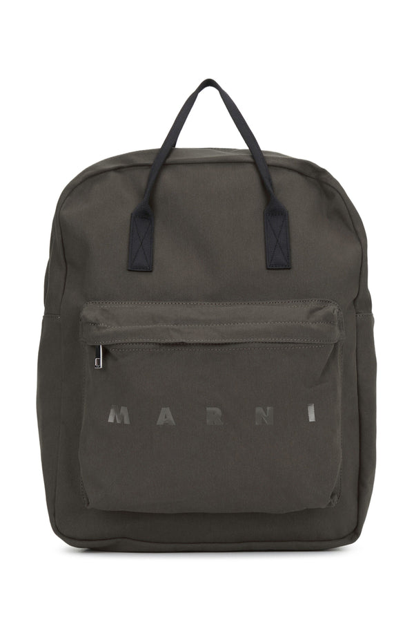 Marni Kids 100% cotton backpack in gray