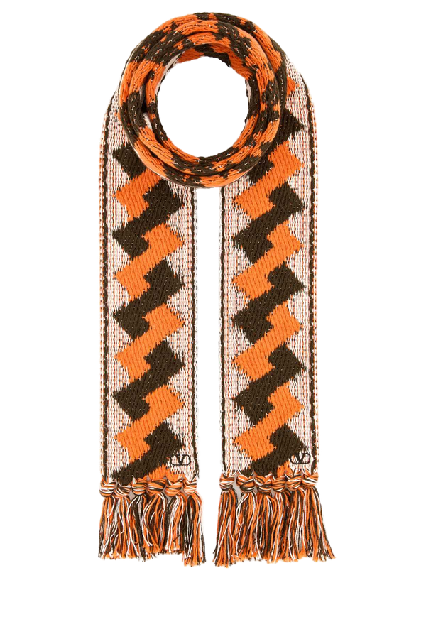 Valentino Garavani Scarves 100% Cotton scarf in orange