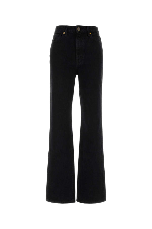 Khaite Jean 100% Cotton jeans in black
