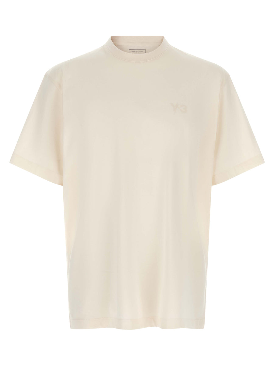 Y-3 100% cotton t-shirt in white