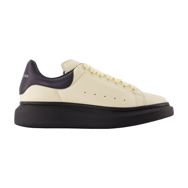 Alexander McQueen calfskin sneaker in ivory