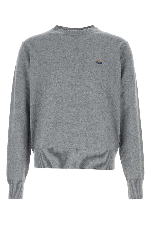 Vivienne Westwood Round 85% Cotton sweater in gray