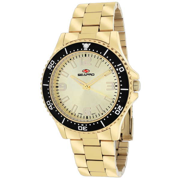 Seapro watch in gold