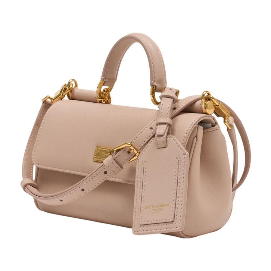 Dolce&Gabbana Calfskin top handle bag in pink