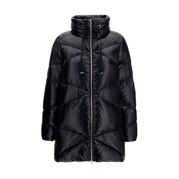 Herno Inner: 100% Goose Down; Outer: 100% Polyamide down jacket in black