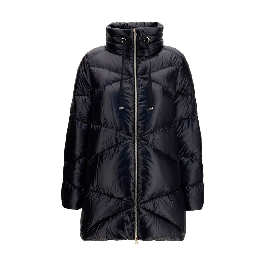 Herno Inner: 100% Goose Down; Outer: 100% Polyamide down jacket in black