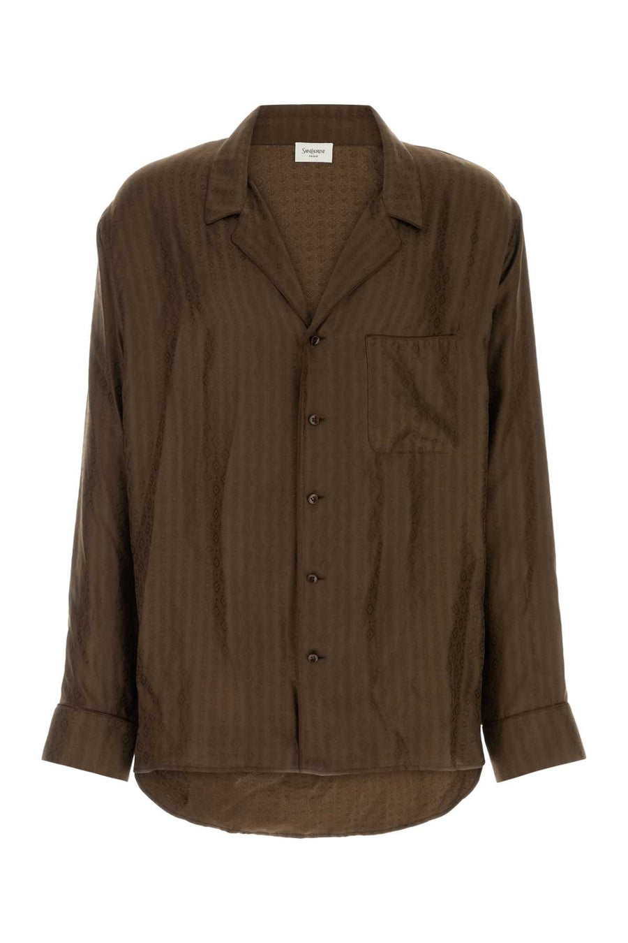 Saint Laurent Pyjama 100% Silk shirt in brown