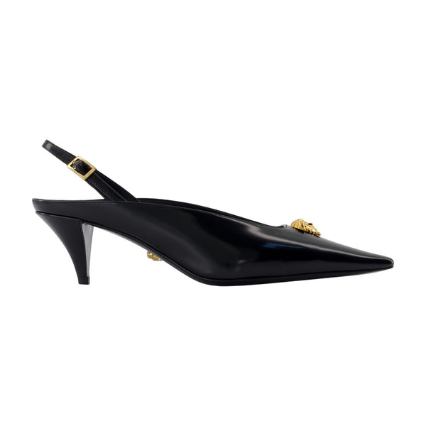 Versace calfskin pump in black