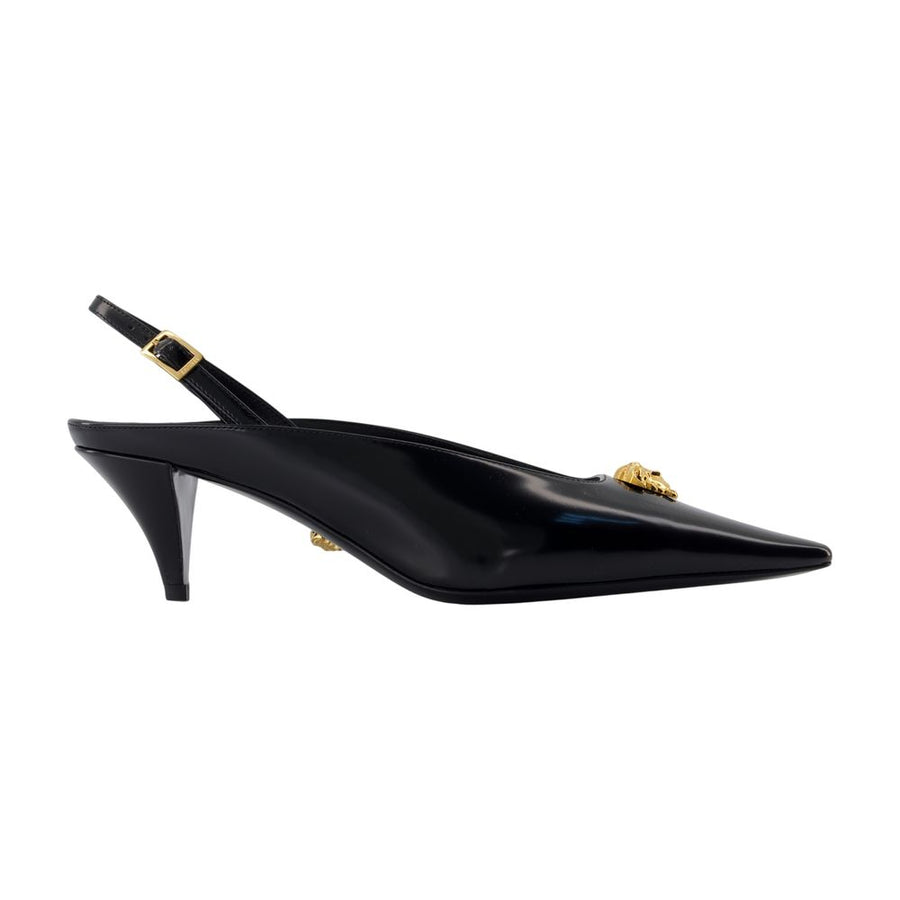 Versace calfskin pump in black