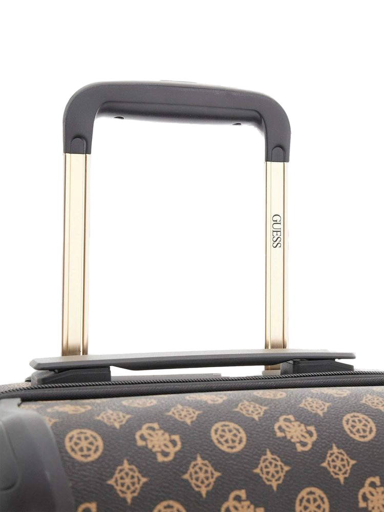 Guess 100% Polyurethane carry-on bag in brown