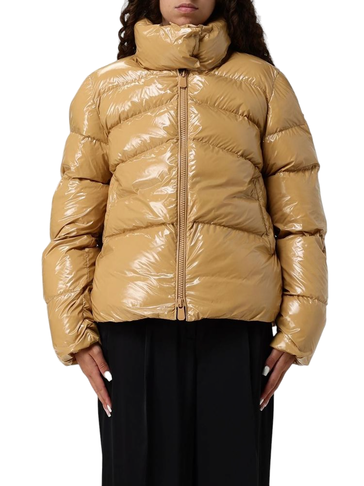 Pinko 100% Polyamide puffer jacket in beige