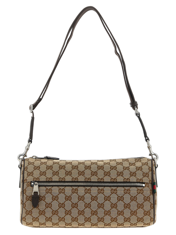 Gucci 65% polyester shoulder bag in beige