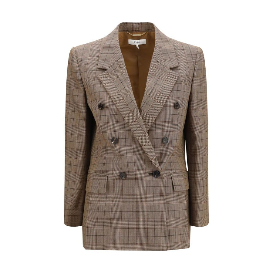 Chloé 100% Merino Wool blazer in beige