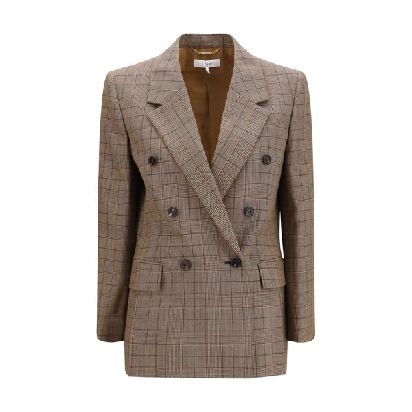 Chloé 100% Merino Wool blazer in beige