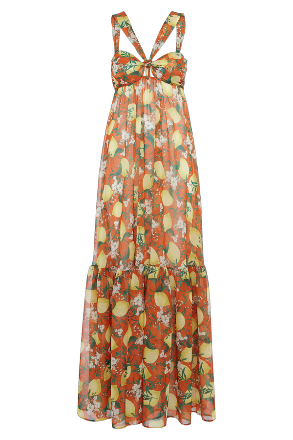 La Perla 100% Polyester dress in orange