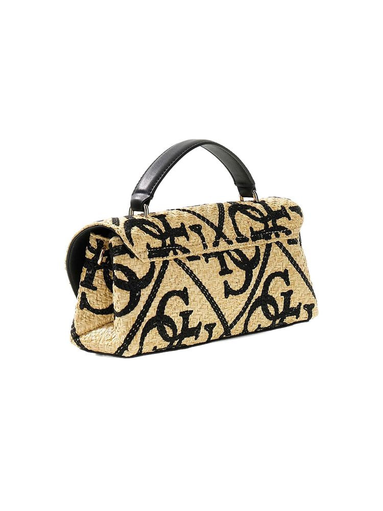 Guess Handbag Natural-Black Natural/black Polypropylene Bags / Handbags
