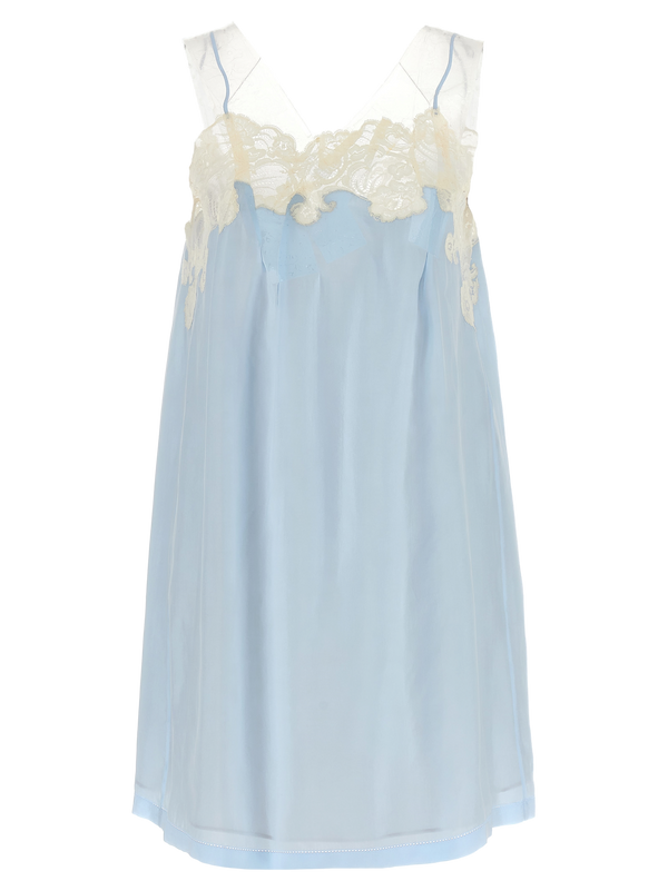 Maison Margiela 100% Cupro dress in blue