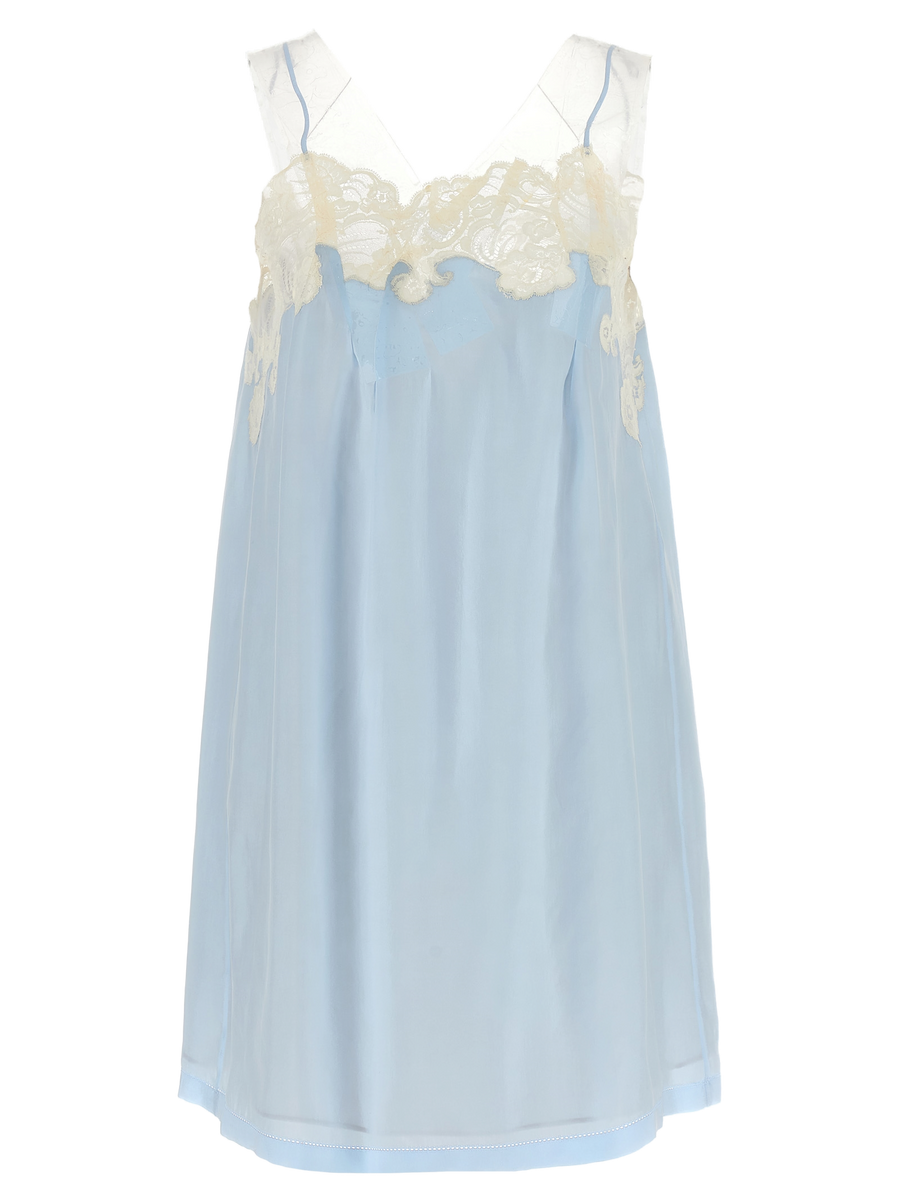 Maison Margiela 100% Cupro dress in blue