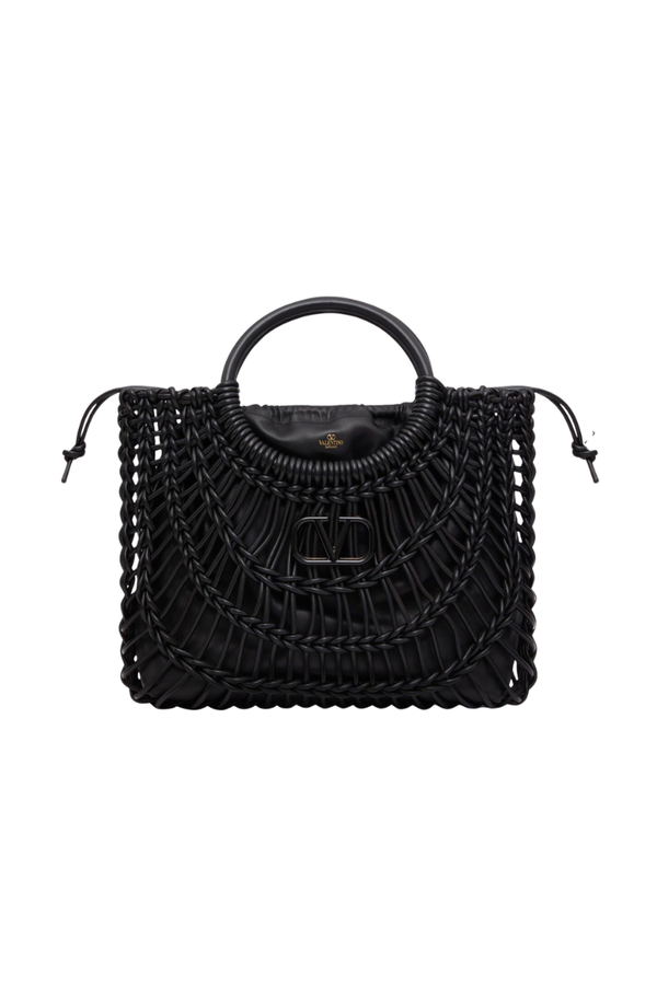 Valentino Garavani 100% leather shoulder bag in black