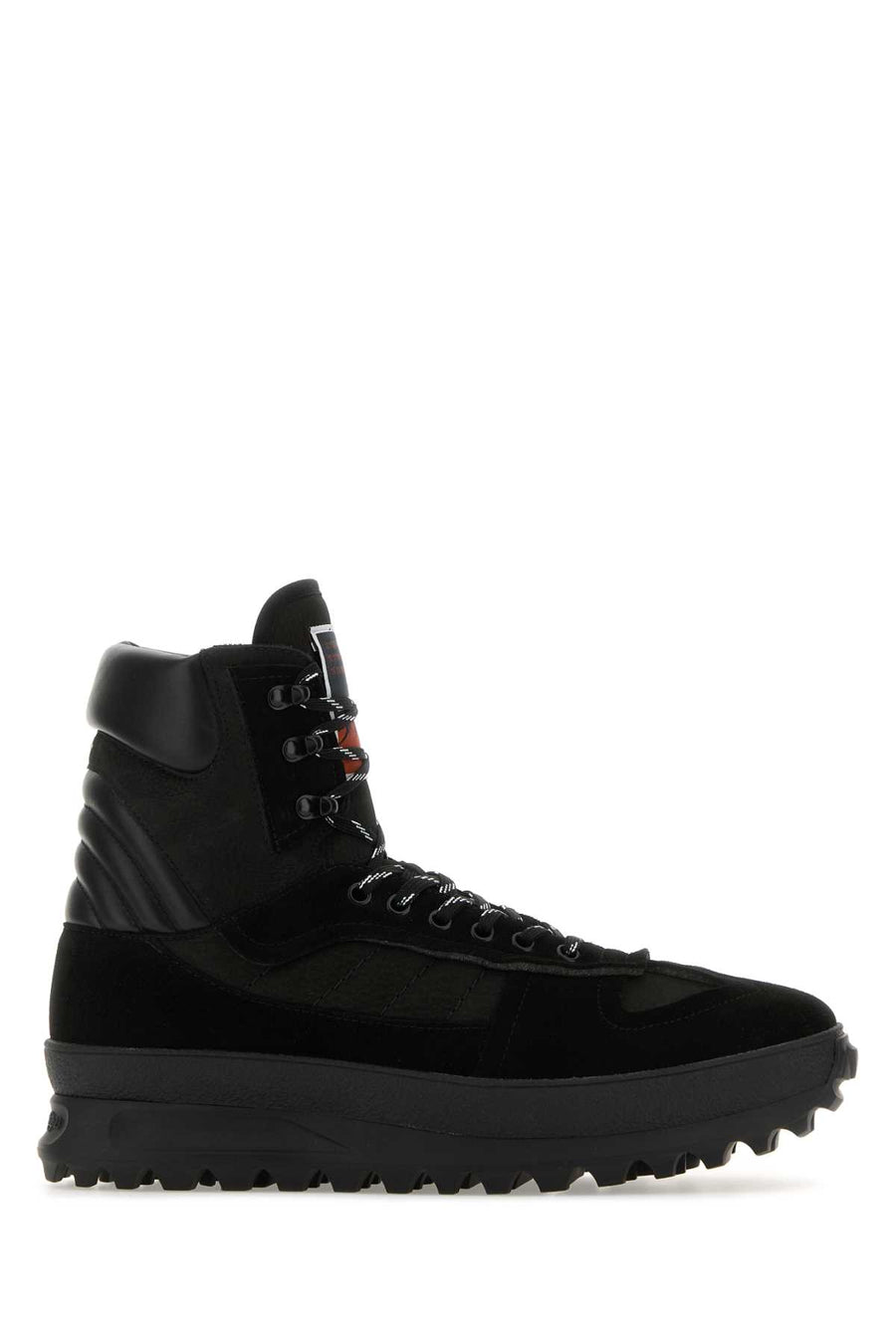 Black Leather Climber Sneakers