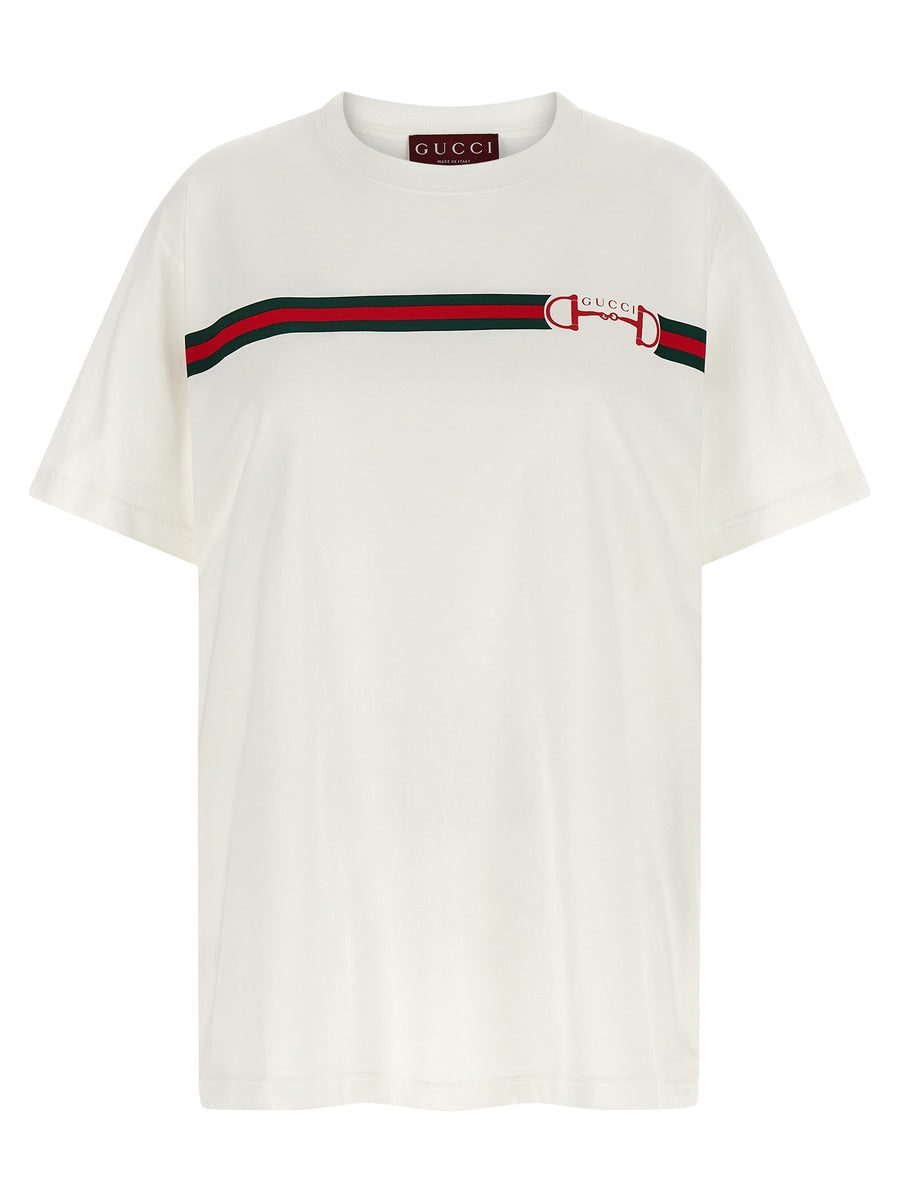 Gucci 100% cotton t-shirt in white