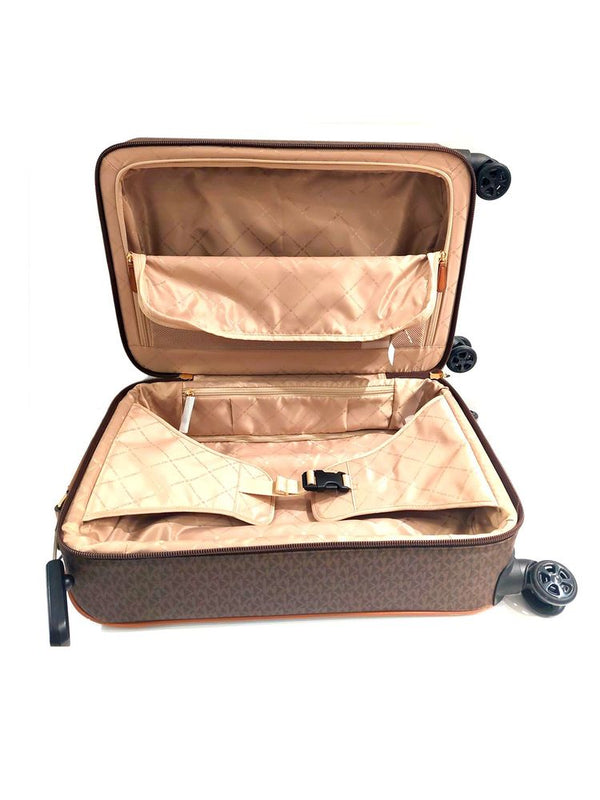 Michael Kors 89.4% Coated Canvas suitcase in brown
