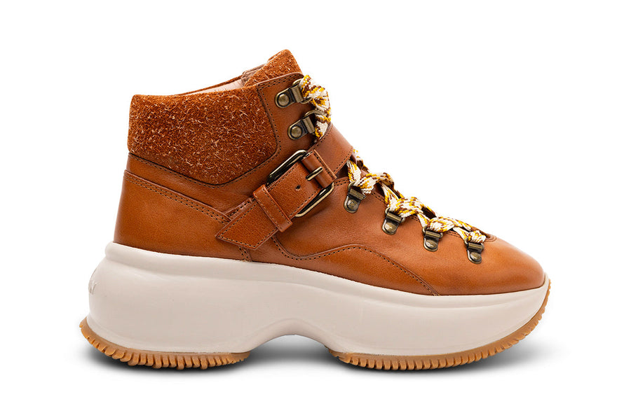 Hogan Leather ankle boot in brown