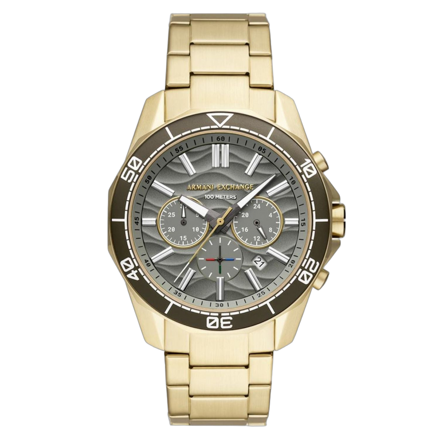 Armani Exchange Stainless steel case watch in gold