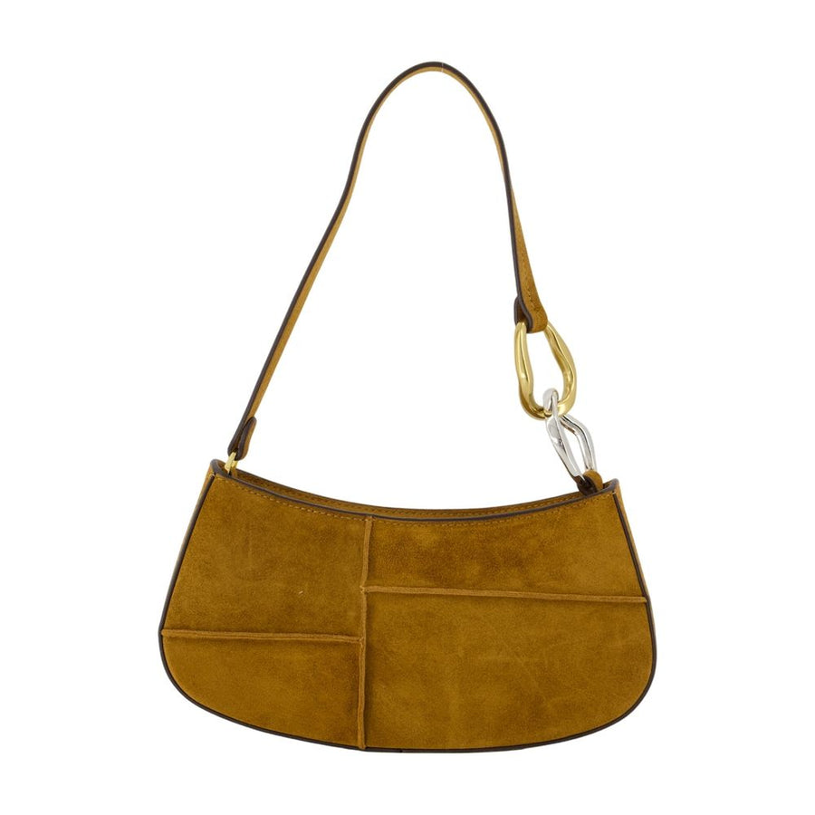 Staud calfskin shoulder bag in brown