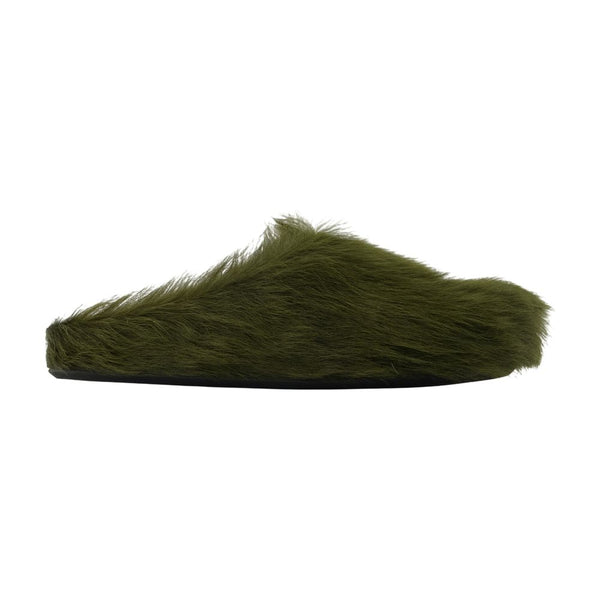 Marni Calfskin flat in green