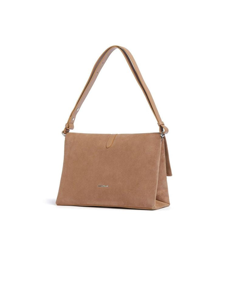 Coccinelle 100% Cowhide shoulder bag in beige