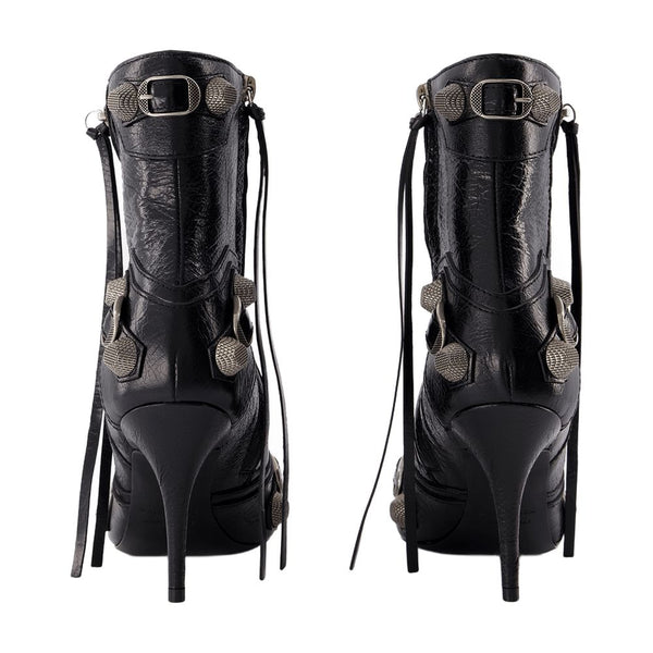 Balenciaga leather ankle boot in black
