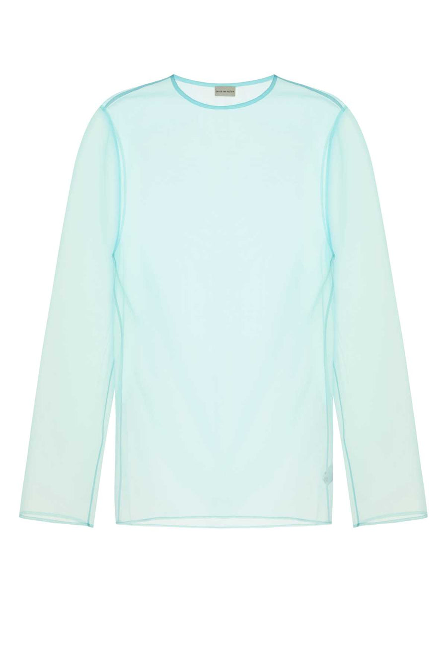 Dries Van Noten 100% Polyester shirt in turquoise