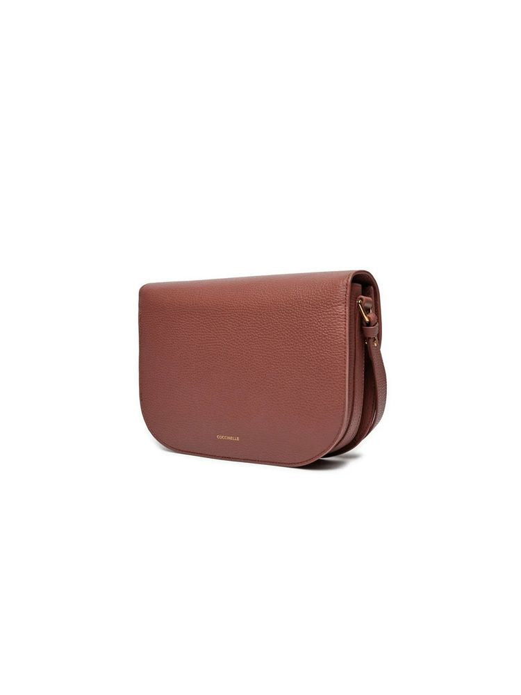 Coccinelle 100% Cowhide crossbody bag in brown