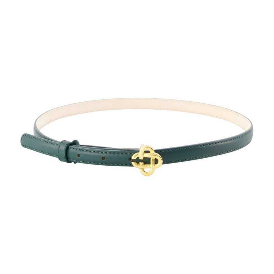 Micro Belt - Casablanca Leather Green Calfskin Accessories /