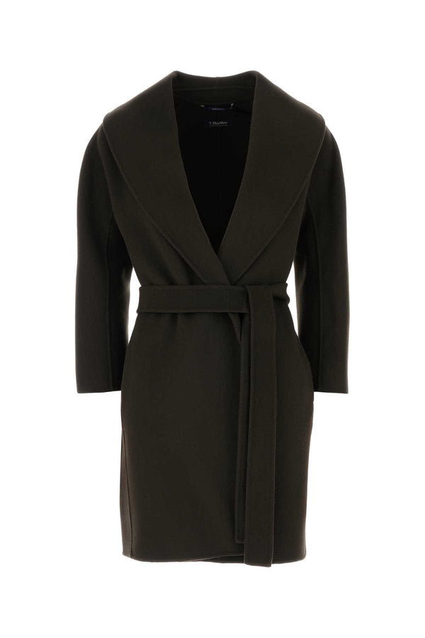 S Maxmara 100% Virgin wool coat in green