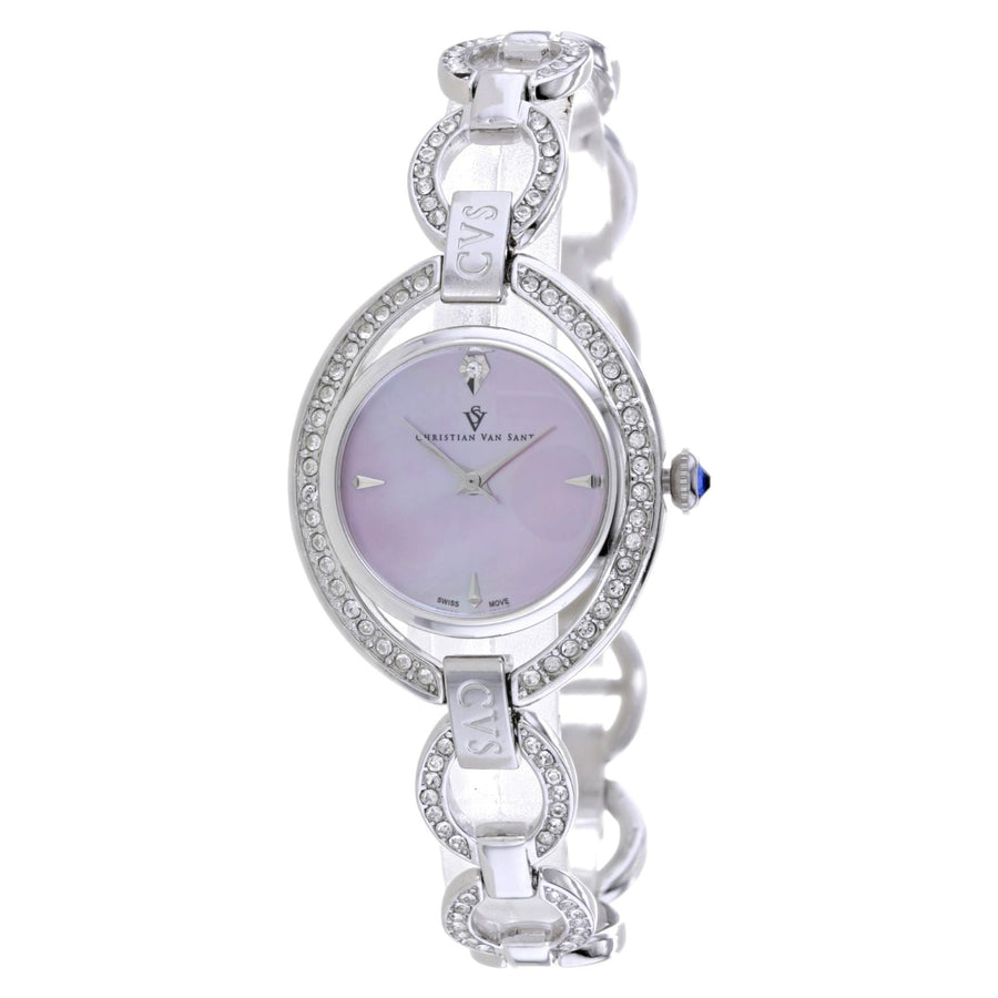 Christian Van Sant Stainless steel case watch in pink