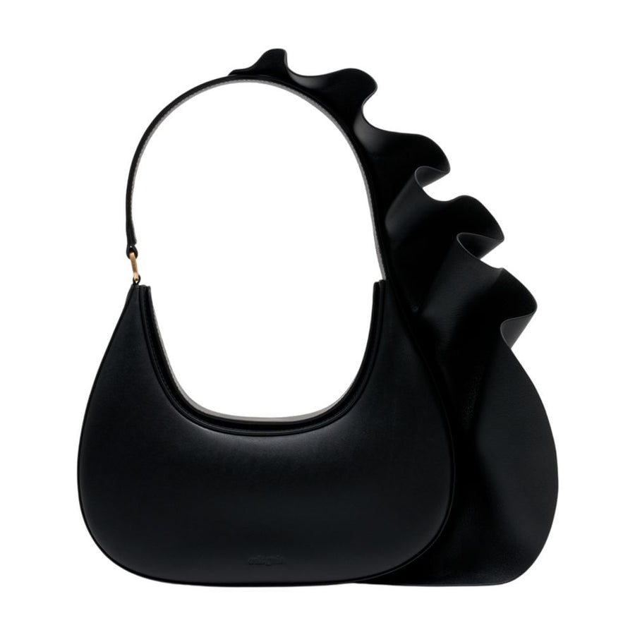 Cult Gaia Cowhide shoulder bag in black