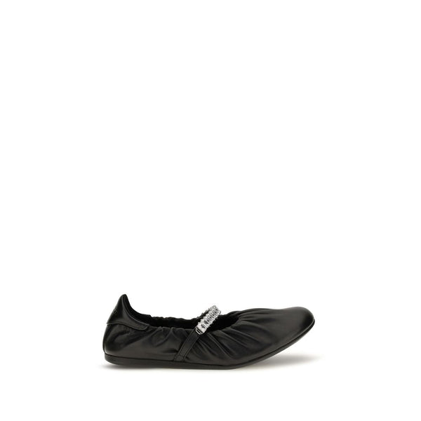 Jimmy Choo 100% Calf Leather Bos Taurus ballet flat in black