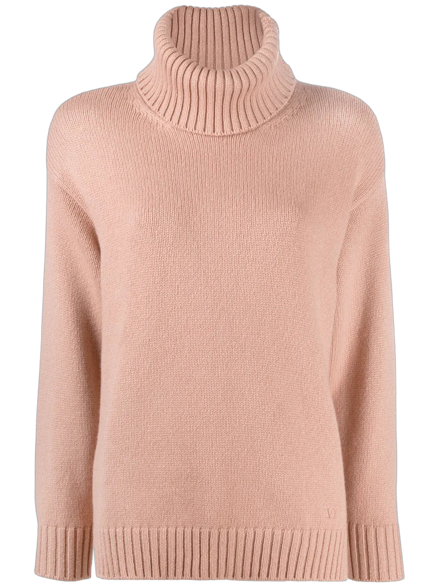 Valentino Virgin wool-cashmere blend sweater in pink