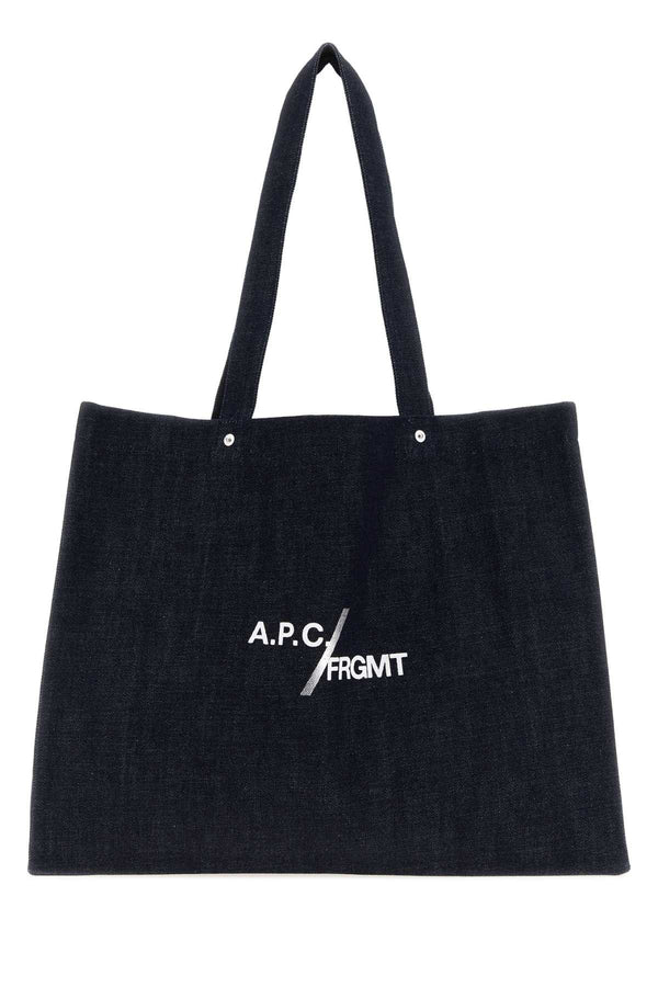 A.P.C. Sors 100% Cotton tote bag in navy
