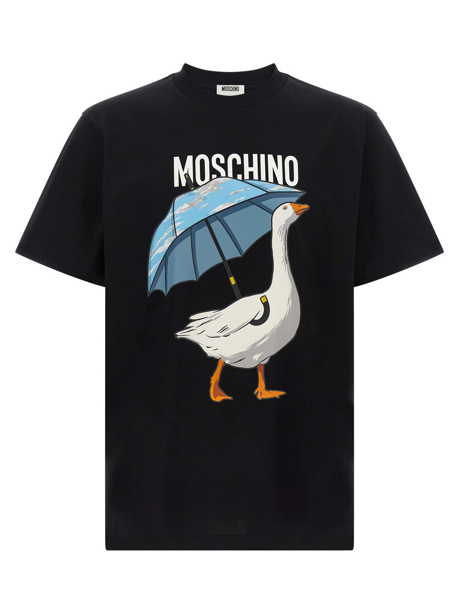 Moschino Pure cotton t-shirt in black