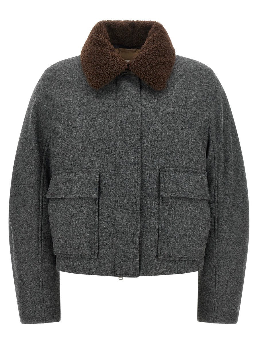Brunello Cucinelli 95% Virgin Wool jacket in gray