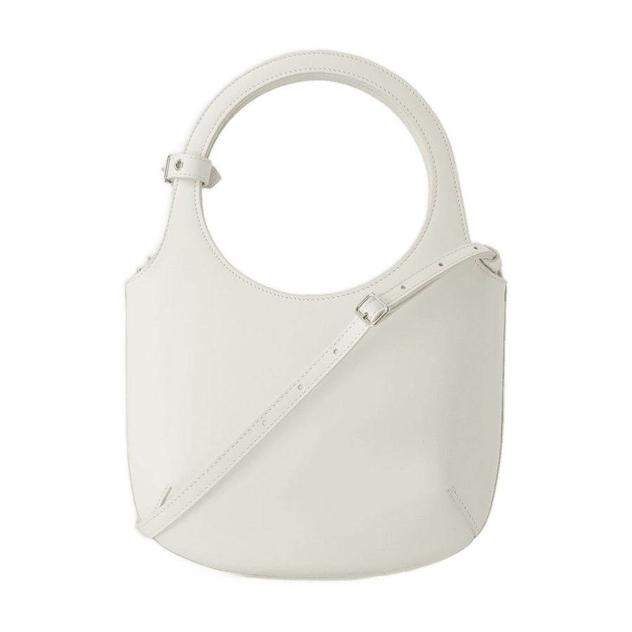 Courreges Calfskin crossbody bag in white